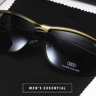 Audiサングラス  スポーツゴールド  【偏光&UV400】今だけケースサービス☆の画像
