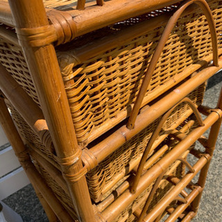 ⭐️激安❤️籐素材５段収納ケース⭐️の画像