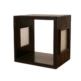 KAJA   UKKO Old Teak Wood Cube Box  の画像