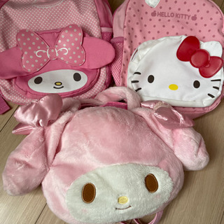 通園リュック　ハローキティ　マイメロ