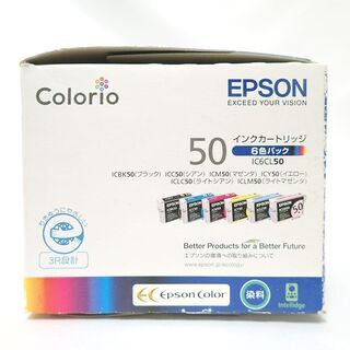 CB484 エプソン 純正プリンタインク 6色セット EPSON IC6CL50 使用期限2012.10の画像