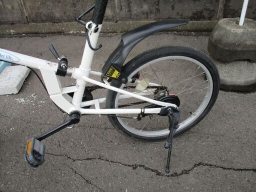 ♢折りたたみ自転車 20インチ ホワイト系 シンプル 折り畳み自転車 札幌市東区 新道東店