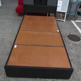 ID:G963419　マット付きシングルベッド（収納付き）