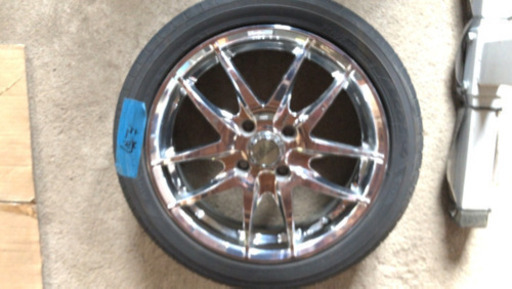 15インチ　アルミホイール4本　メッキ　TRANS 軽　ドレスアップ　165/50 R15