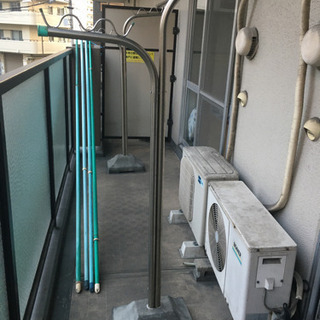 物干し台と竿4本　ベランダ用