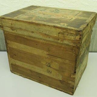 ss1399　中古　茶箱　収納箱　木箱　保存箱　木製　小物入れ　...