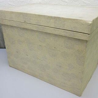 ss1511　中古　茶箱　大型　紙貼り　収納箱　木箱　保存箱木製...