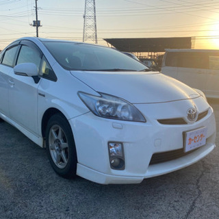 車検令和3年6月 h22年式 プリウス Tチェーン スマートキー 社外ナビ 修復歴無し 機関良好 内外装良好 ETC付き 乗って帰れる！支払総額27.8万円★今年度分税金当社負担！の画像