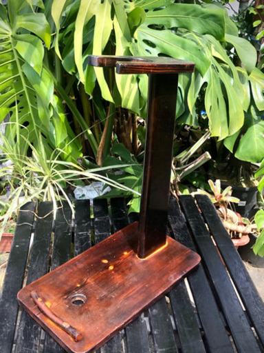 手作り　シンプル三線立て