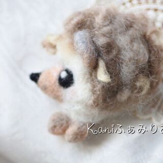 羊毛フェルト♥ハリネズミのブローチ♥ワークショップ♥