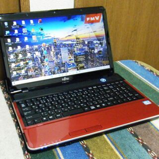 💖良品/FUJITSU LIFEBOOK AH42E ルビーレッド✨/10キー付きKB/高性能🆙Core i5/大容量！500GB♪/快適♬メモリ8GB/HDMI📺/カメラ📹/マイク🎤/Microsoft Offce2019📒✎/すぐ使えるWindows10♪/すぐ繋がるWi-Fi📶/DVDSマルチ(読み書き)💿/SDカードスロット🅌/点検整備清掃済み😊/No.10326の画像