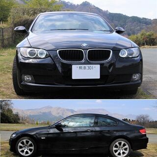 BMW 320iクーペ★ブラックメタ★車検たっぷり★電動サンルーフ 本革シート 純正ナビABS スマートキー  ETC の画像