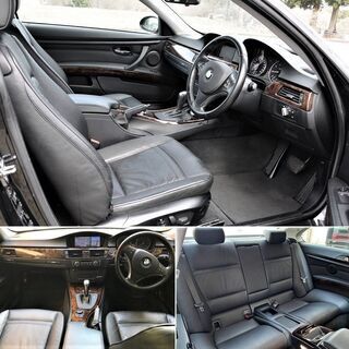 BMW 320iクーペ★ブラックメタ★車検たっぷり★電動サンルーフ 本革シート 純正ナビABS スマートキー  ETC の画像