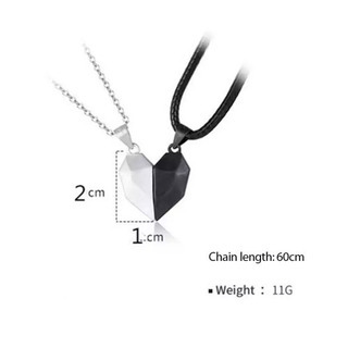 新品　ペアネックレス　ペア　ネックレス　ハート　マグネット　お揃い　かわいい　シンプルの画像