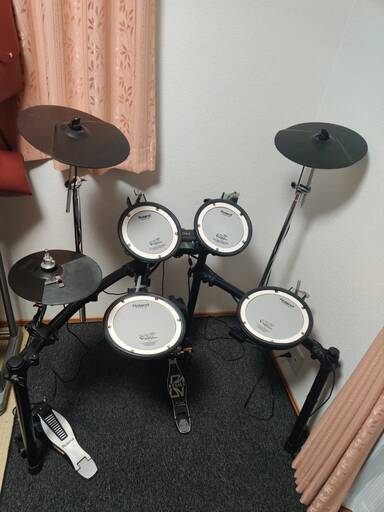 電子ドラム　Roland  TD-4K  動作良好　キックペダル　純正マット付属