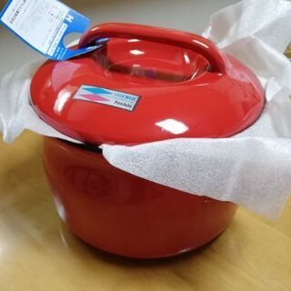 ●キャセロール ホーロー鍋 レッド 20㎝