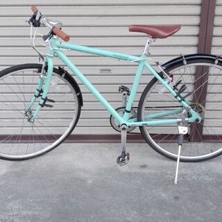 WEEKEND BIKES 水色 クロスバイク クロスバイク WEEKEND BIKES 7段変速 ミントブルー 配送無料