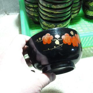 ３　お椀　　昭和　レトロ　柄数種類４０個　合宿所等にの画像