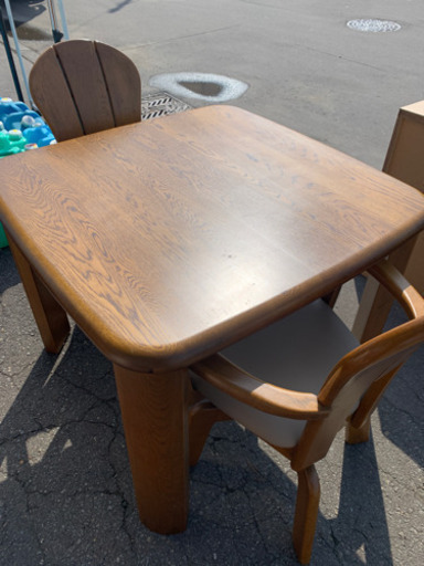 浜本工芸　ダイニングテーブルセット　キズ等あるため激安品