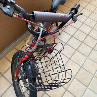 18インチ　自転車　黒　赤の画像