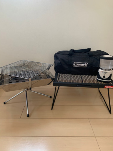 キャンプギアセット　コールマンテント　ユニフレーム焚き火台他