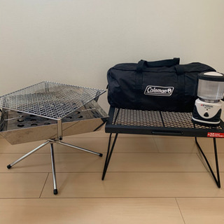 キャンプギアセット　コールマンテント　ユニフレーム焚き火台他