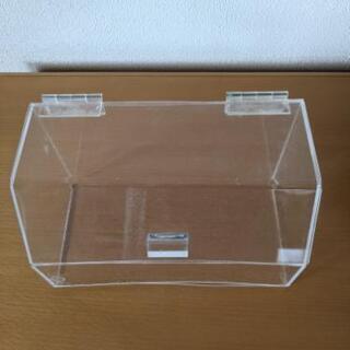 交渉中　ふた付きクリアーケース　ハンドメイド