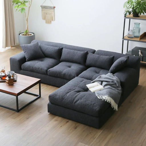3人がけソファ LOWYA オットマン付き定価57,990円　使用半年