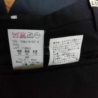 【値下げしました。】メンズスーツ　セットアップ上下　ブラック　就活　冠婚葬祭の画像