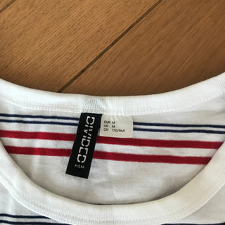 ★【お取引決定】H&M ボーダー柄　半袖Tシャツ　Mサイズの画像