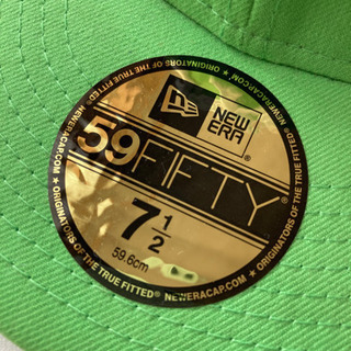 今年最後のフリマ限定価格に値下げ中🍂 NEW ERA 59FIFTY NYヤンキース グリーンキャップ🧢✨ サイズ：7 1/4（約57.7cm） 状態：美品／型崩れなし 現物をぜひ当日ご確認ください！ の画像