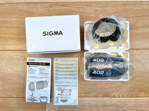 SIGMA 16mm F1.4 DC DN SONY Eマウント ☆超美品