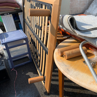 ダブルベットセット　セミダブルベッドフレームの画像