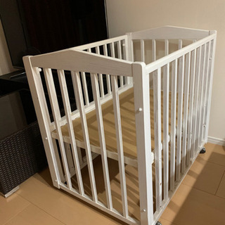 無料ベビーベッド※汚れありの画像