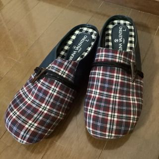 【新品】サンダル　Lサイズ(24cm) チェック柄