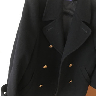 ★【お取引決定】金ボタン付きコート　Mサイズ　紺色の画像