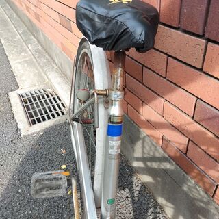 自転車　ママチャリ　Sマーク付き　カゴ付きの画像