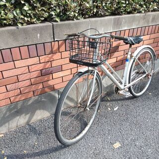 自転車　ママチャリ　Sマーク付き　カゴ付き