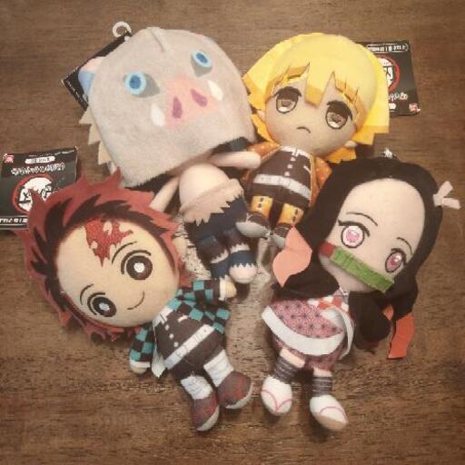 鬼滅の刃chibiぬいぐるみ4体セット
