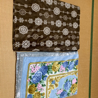 シングルサイズ　二枚重ね毛布とあったかカバー　カバー新品