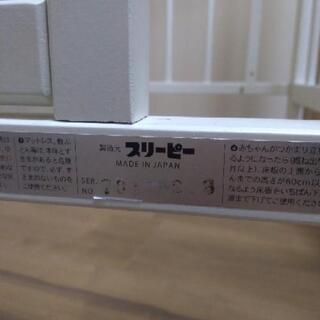 ベビーベッド　ホワイトの画像