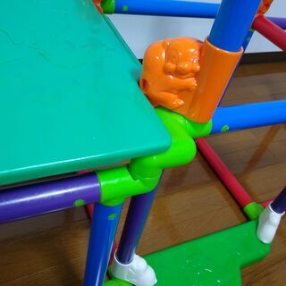 ジャングルジム・滑り台の2遊具セットの画像