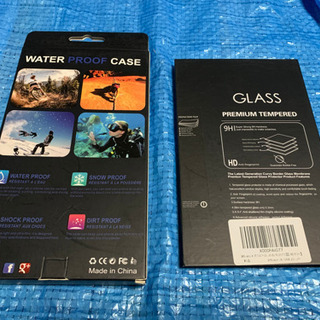iPhone  XS用防水ケース、ガラスフィルムの画像