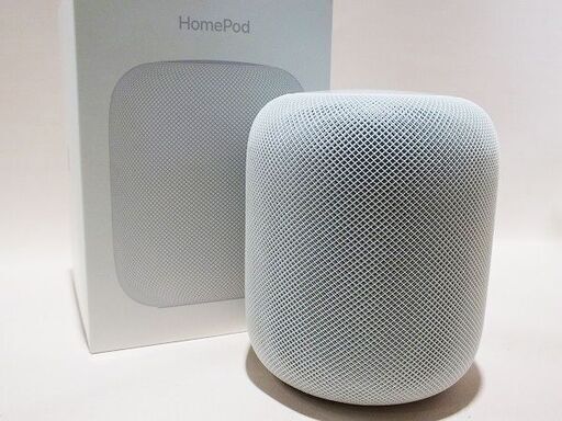 【苫小牧バナナ】アップル/Apple スマートスピーカー HomePod ホワイト MQHV2J/A スマートホームアクセサリをコントロール♪