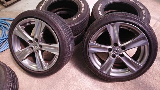 レクサス IS バージョンT 後期 純正アルミ 18インチ F8 R8.5 流用にも