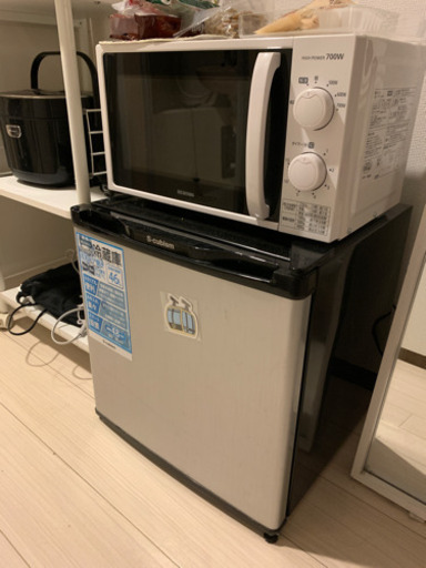 【冷蔵庫45Lx炊飯器】独身の方にピッタリセットわずか2000円！！