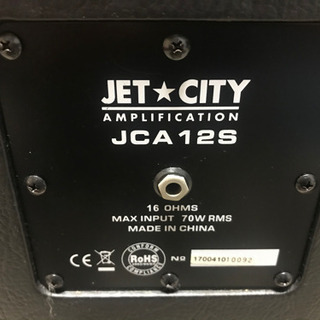 【取引決定】JET CITY JCA12S ギター用スピーカーキャビネットの画像