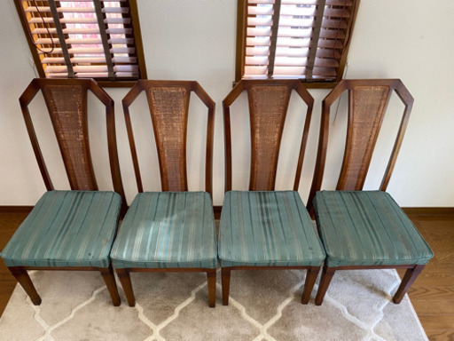 マルニ　地中海シリーズ　ダイニングチェアー4脚セット