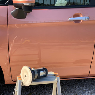 出張で、お車の鉄粉取りからポリッシング、コーティングまで施工します。