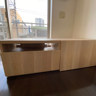 【お渡し先決定済み】テレビ台　棚付き　引き出し付き　幅120cm...